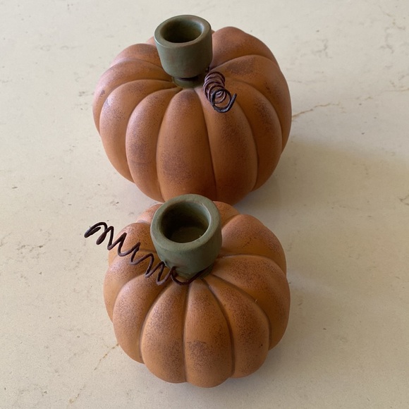 Pumkin candle holders - Picture 2 of 7